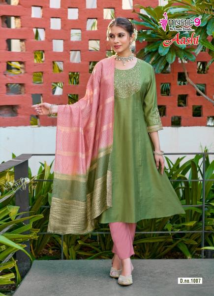 Mystic9 aashi vol 1 designer kurti wholesalers in jaipur
